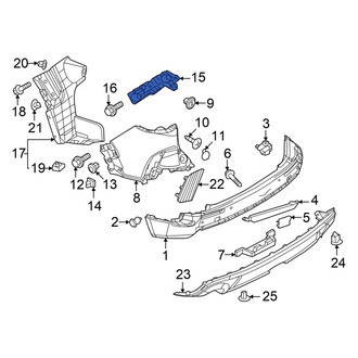 Mazda OE - Rear Right Bumper Cover Bracket