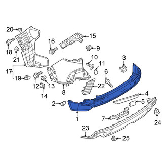 Mazda OE - Rear Center Bumper Cover