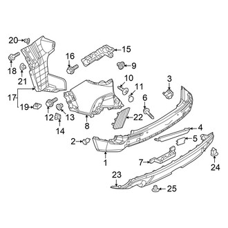 Mazda OE - Rear Bumper - Bumper & Components (Covers and Trim)
