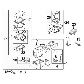 Mazda OE - Center Console Armrest Bumper