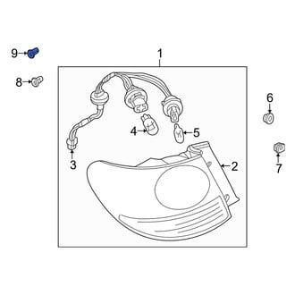 Mazda OE - Tail Light Nut