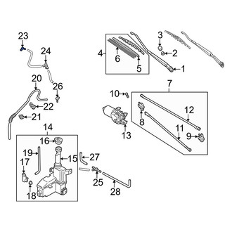 Mazda OE - Rear Liftgate Washer Hose Adapter