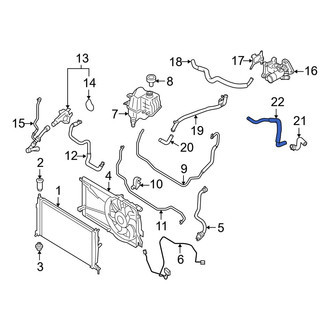 Mazda OE - Engine Coolant Overflow Hose