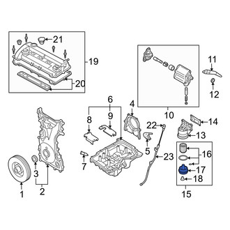 Mazda OE - Engine Oil Filter Adapter Gasket