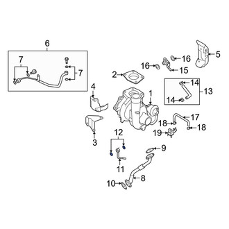 Mazda OE - Turbocharger Coolant Line Gasket