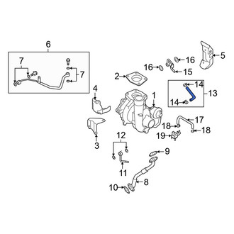 Mazda OE - Turbocharger Coolant Line