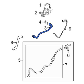 Mazda OE - Exhaust Gas Recirculation (EGR) Tube