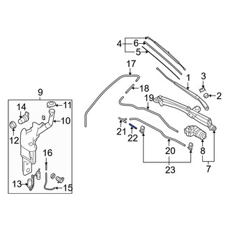 Mazda OE - Rear Liftgate Washer Hose