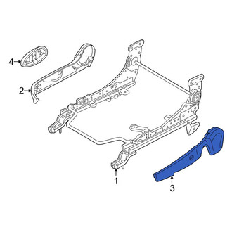 Mazda OE - Right Inner Seat Track Cover