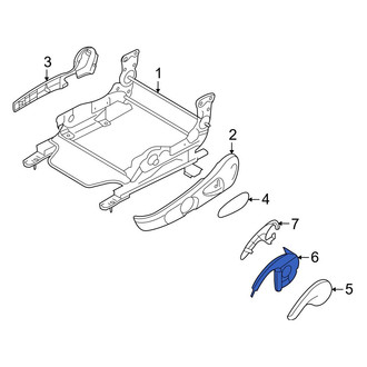 Mazda OE - Left Outer Seat Height Adjuster Handle