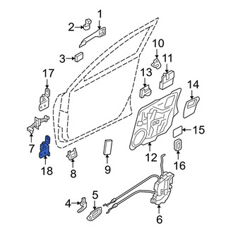 Mazda OE - Front Right Lower Door Hinge