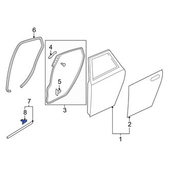 Mazda OE - Door Seal Clip