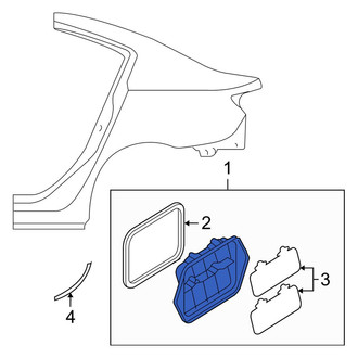 Mazda OE - Rear Quarter Panel Vent