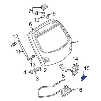 Mazda OE - Rear Liftgate Lock Striker Plate
