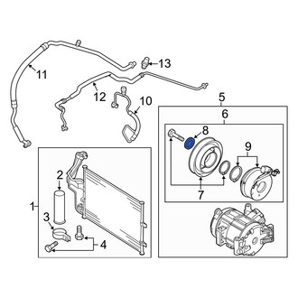Mazda OE - A/C Compressor Clutch Pulley Washer