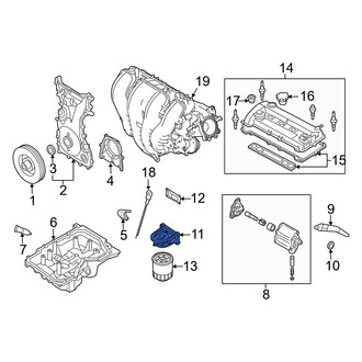 Mazda OE - Engine Oil Filter Adapter