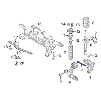 Mazda OE - Front Disc Brake Caliper Bolt