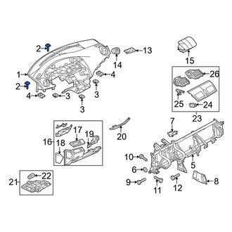 Mazda OE - Dash Panel Screw
