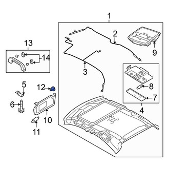 Mazda OE - Sun Visor Bracket