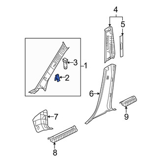 Mazda OE - Upper Liftgate Trim Panel Clip