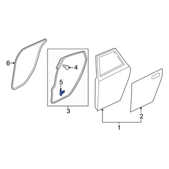 Mazda OE - Rear Door Seal Clip