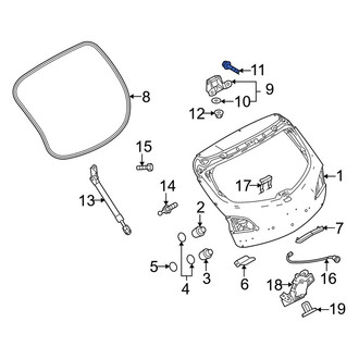 Mazda OE - Liftgate Latch Bolt