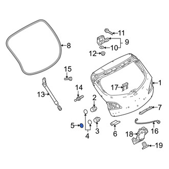 Mazda OE - Liftgate Insulator