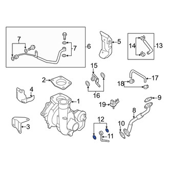 Mazda OE - Turbocharger Coolant Line Gasket