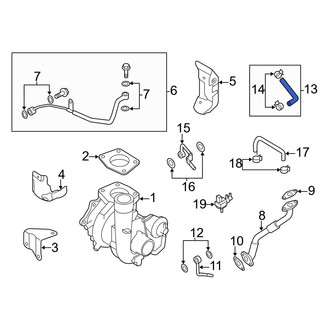 Mazda OE - Turbocharger Coolant Line