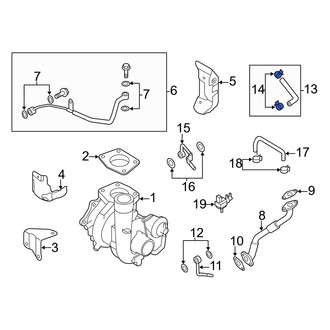 Mazda OE - Turbocharger Coolant Line