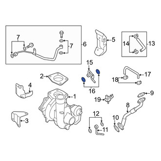Mazda OE - Turbocharger Coolant Line Gasket