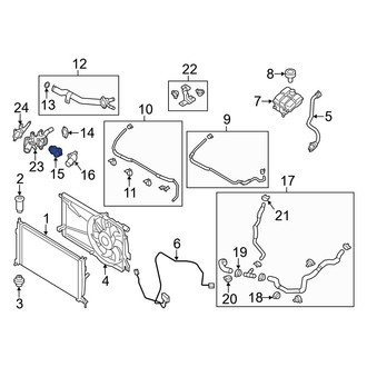 Mazda OE - Engine Coolant Thermostat Kit