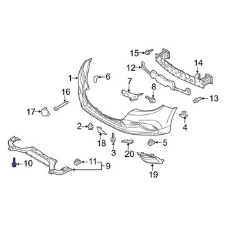 Mazda OE - Lower Radiator Support Panel Bolt
