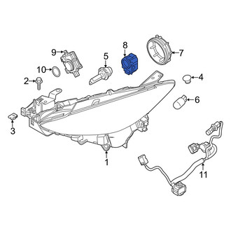 Mazda OE - Front High Intensity Discharge (HID) Headlight Igniter