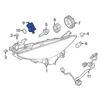 Mazda OE - Front Headlight Control Module