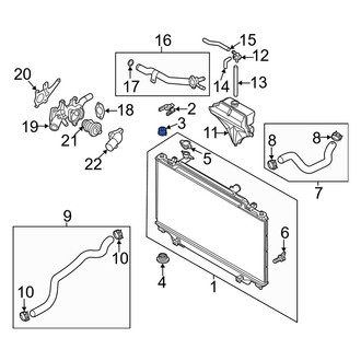 Mazda OE - Upper Radiator Insulator