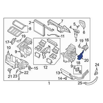 Mazda OE - HVAC Mode Door Lever Link