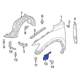 Mazda OE - Front Left Upper Fender Liner Extension