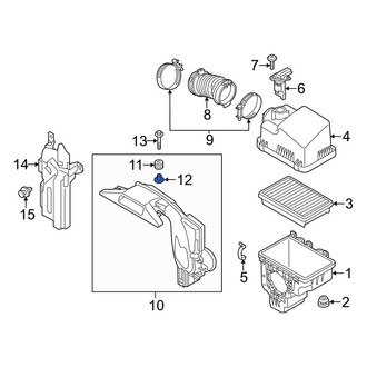 Mazda OE - Engine Air Intake Hose Sleeve