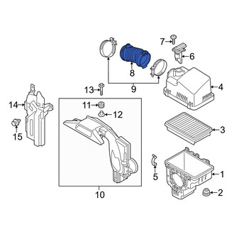 Mazda OE - Engine Air Intake Hose