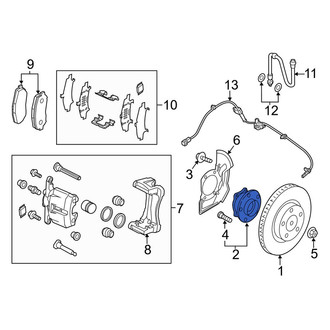 Mazda OE - Front Wheel Bearing and Hub Assembly