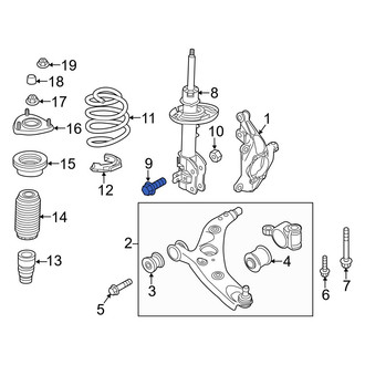 Mazda OE - Suspension Strut Bolt