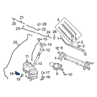 Mazda OE - Windshield Washer Pump