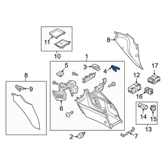 Mazda OE - Liftgate Trim Cover Clip