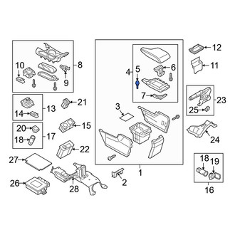 Mazda OE - Center Console Armrest Bumper