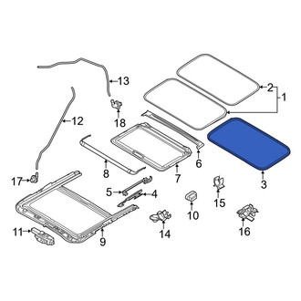 Mazda OE - Outer Sunroof Seal