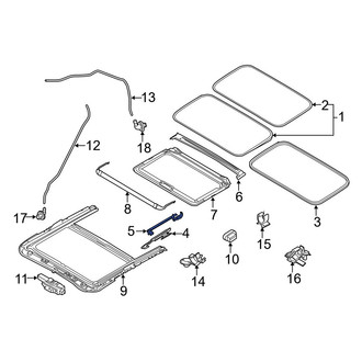 Mazda OE - Right Sunroof Cable Guide