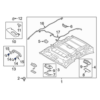 Mazda OE - Rear Interior Grab Bar Clip