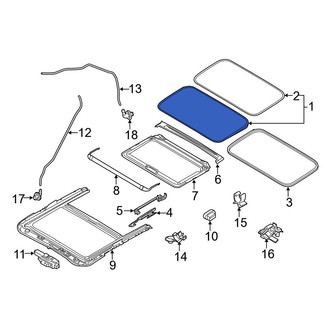Mazda OE - Sunroof Glass