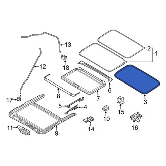 Mazda OE - Outer Sunroof Seal